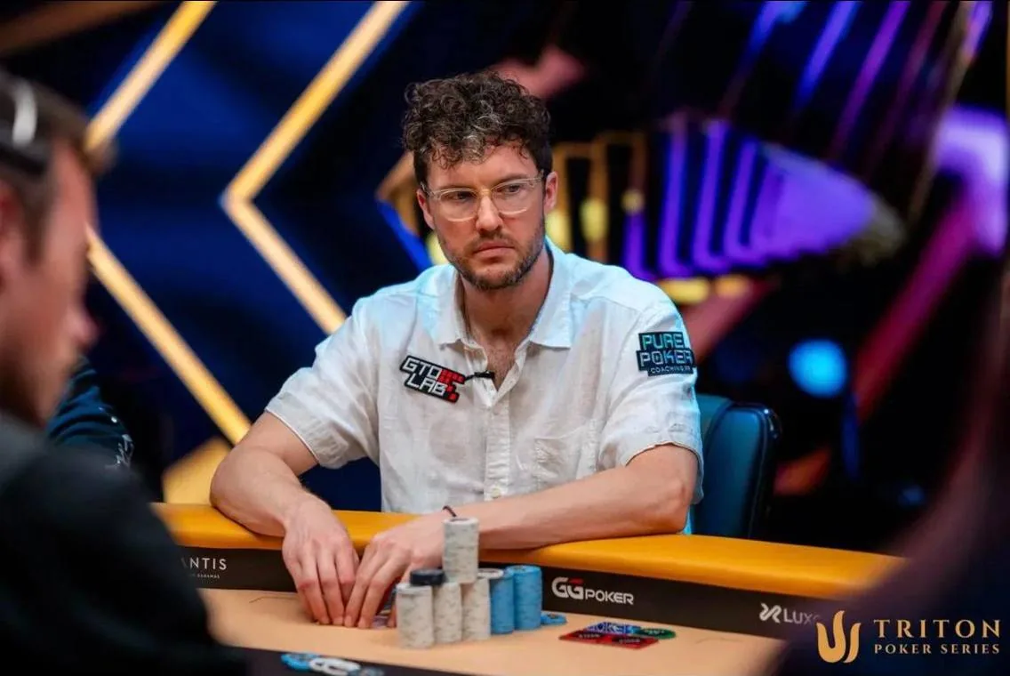 Thomas Boivin at a Triton Poker table